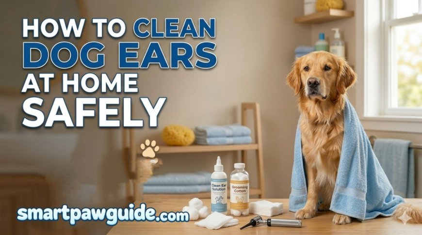 How to Clean Dog Ears at Home Safely (Step-by-Step)