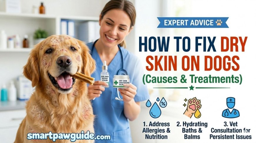How to Fix Dry Skin on Dogs (Causes & Treatments)