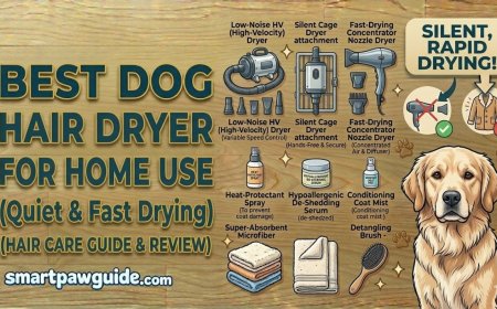 Best Dog Hair Dryer for Home Use (Quiet & Fast Drying)