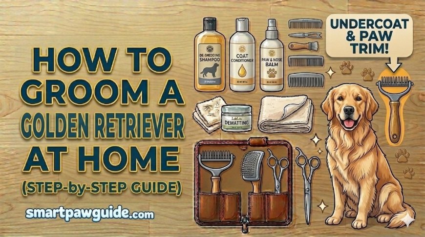 How to Groom a Golden Retriever at Home (De-Shedding Guide)