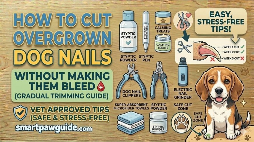 How to Cut Overgrown Dog Nails Without Making Them Bleed